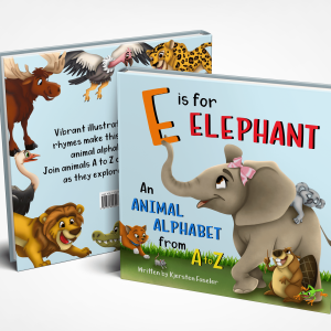 Animal Alphabet Children's Book - E is for Elephant